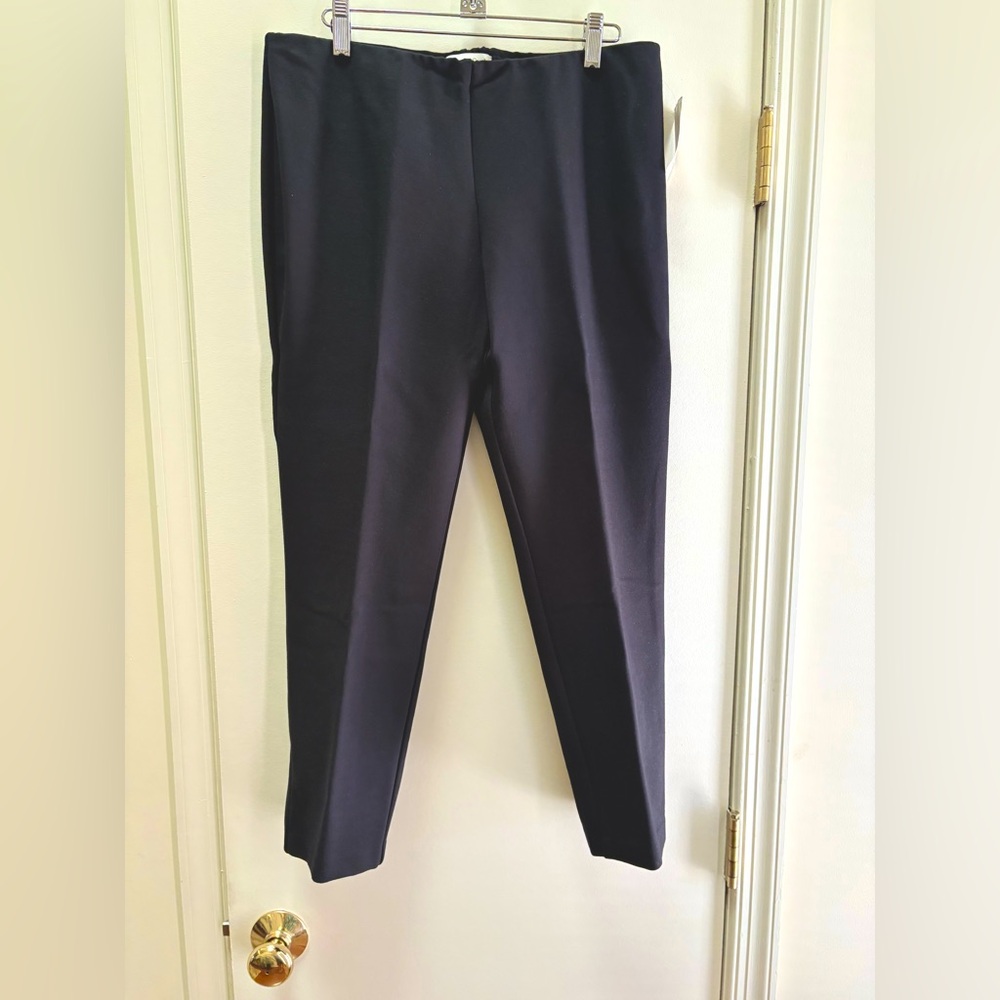 Coldwater Creek Black Ponte Easy Leggings